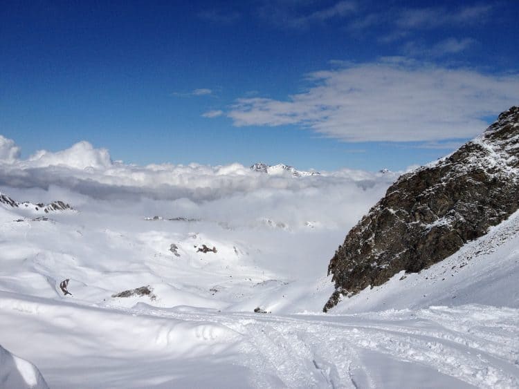 Skiing in Les Arcs