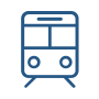 Train train arrival logo