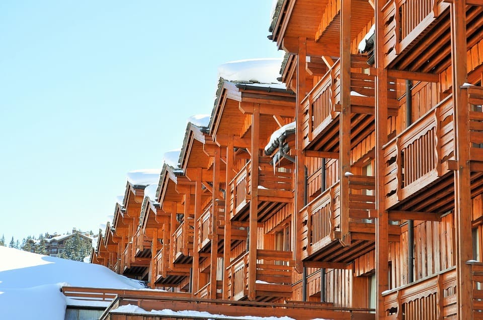 chalets in the alps