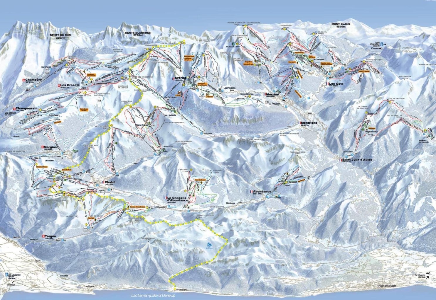 Portes du Soleil Piste Map