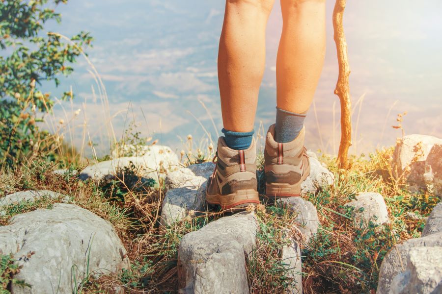summer hiking in the alps